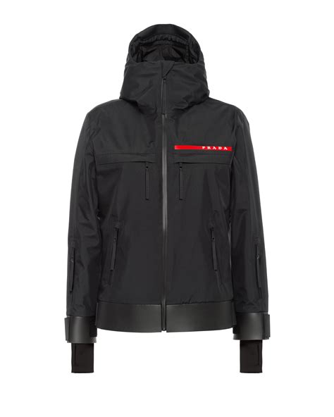 prada black ski jacket|prada gore tex jacket.